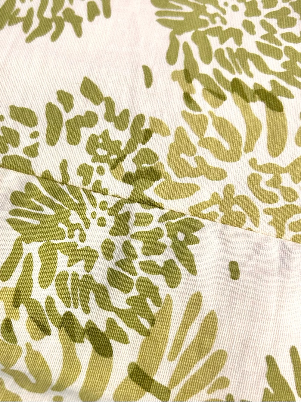 Pleated A-Line Knee Length Skirt Vibrant Green Floral Print on White Zip Close L - Picture 9 of 13